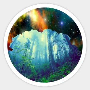 Cosmic Wood Sticker